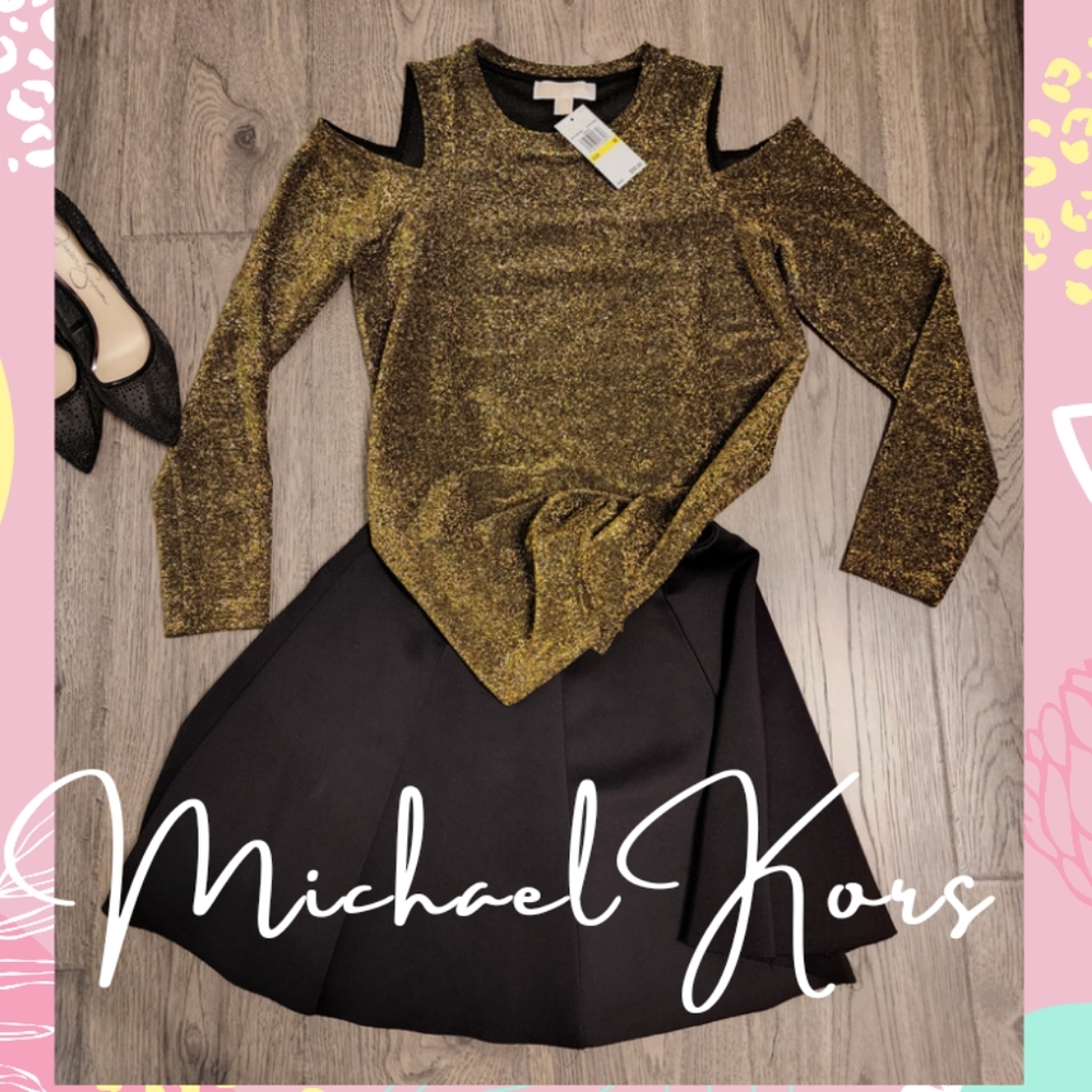 Michael Kors Gold Shimmery Shirt